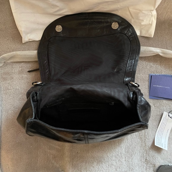 Rebecca Minkoff vanity saddle bag in black - Picture 7 of 9